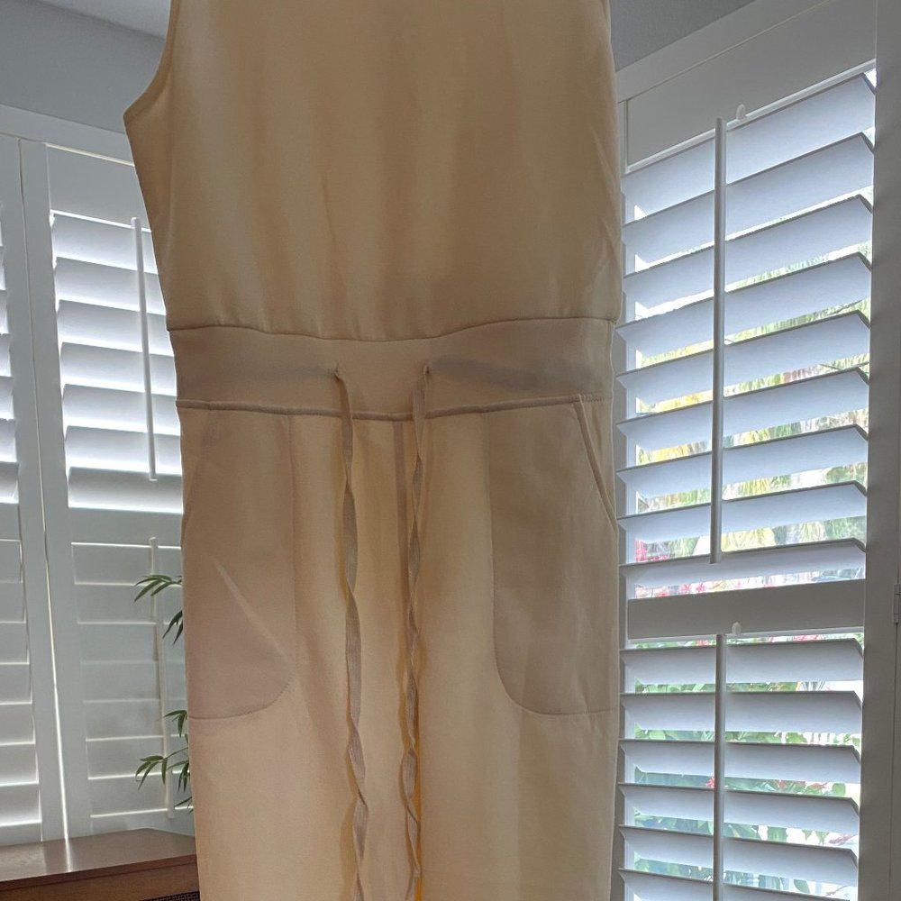 Two Size Medium JUMPSUITS, non-branded, Black, Cream, Comfy!